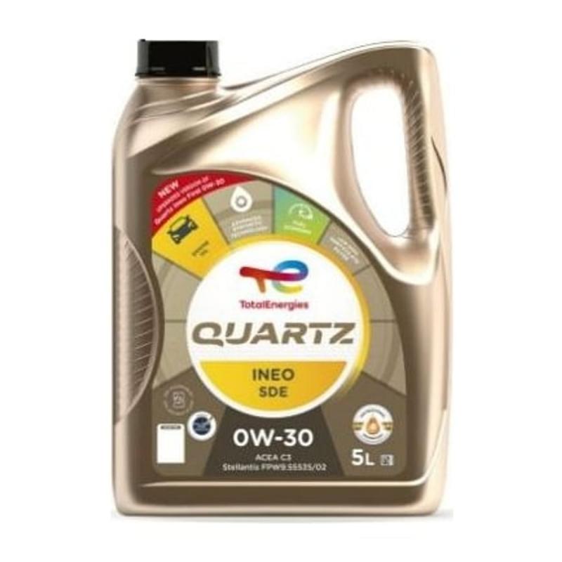 Aceite de motor sintético 0W30 5L - TotalEnergies Quartz INEO SDE