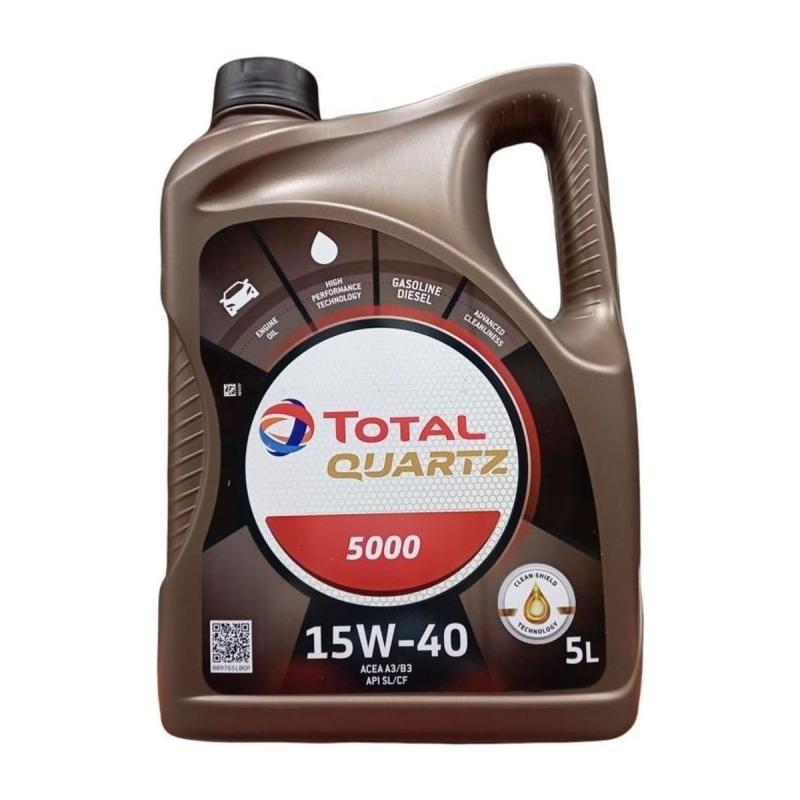 Aceite de motor mineral 15W40 5L - TotalEnergies Quartz 5000