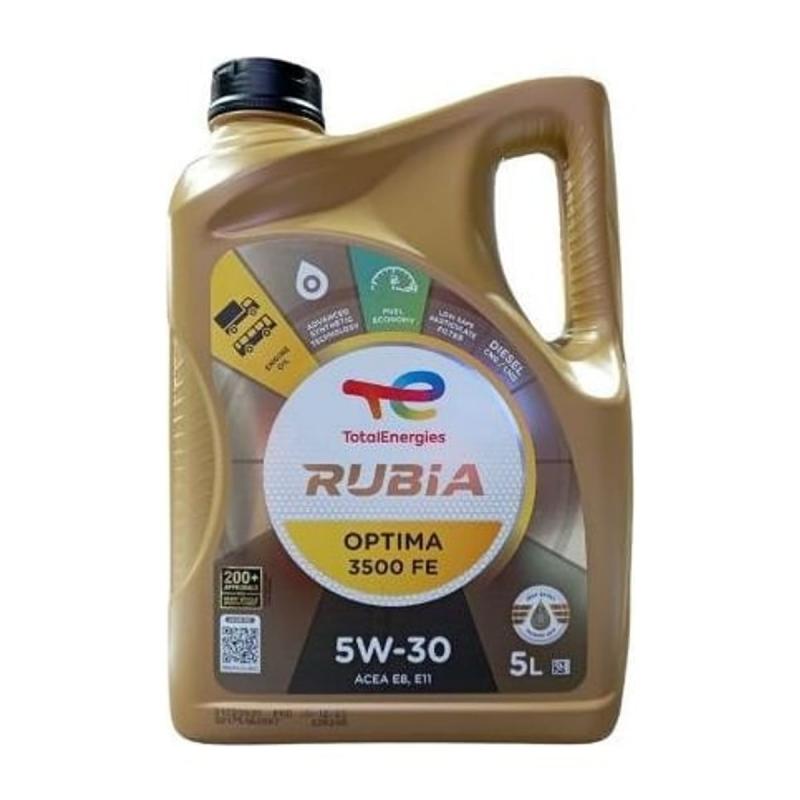 Aceite de motor sintético 5W30 5L - TotalEnergies Rubia Optima 3500 FE