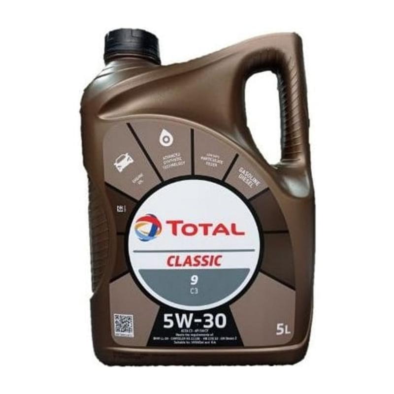 Aceite de motor sintético 5W30 5L - TotalEnergies Classic 9 C3