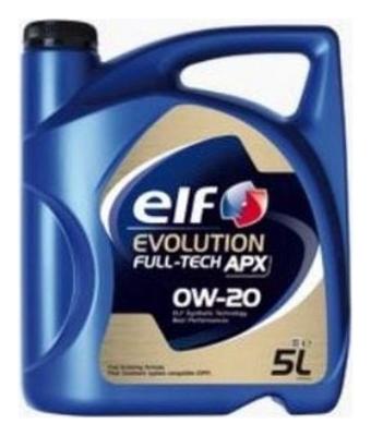 Aceite de motor sintético 0W20 5L - ELF Evolution Full-Tech APX