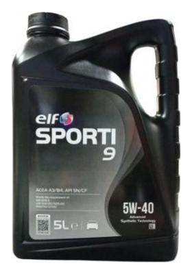 Aceite de motor sintético 5W40 5L - ELF Sporti 9 A3/B4