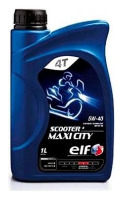 Aceite de moto 4 tiempos sintético 5W40 1L - ELF Moto Scooter 4 Maxi City