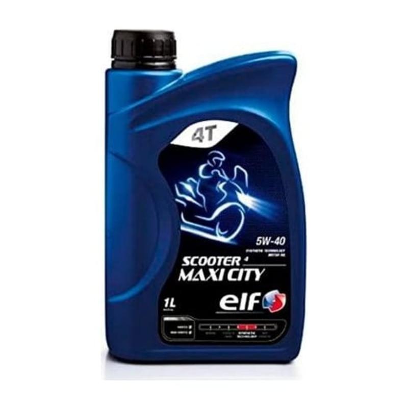 Aceite de moto 4 tiempos sintético 5W40 1L - ELF Moto Scooter 4 Maxi City