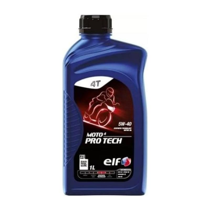 Aceite de moto 4 tiempos sintético 5W40 1L - ELF Moto 4 Pro Tech