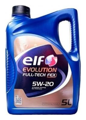 Aceite de motor sintético 5W20 5L - ELF Evolution Full-Tech FEX
