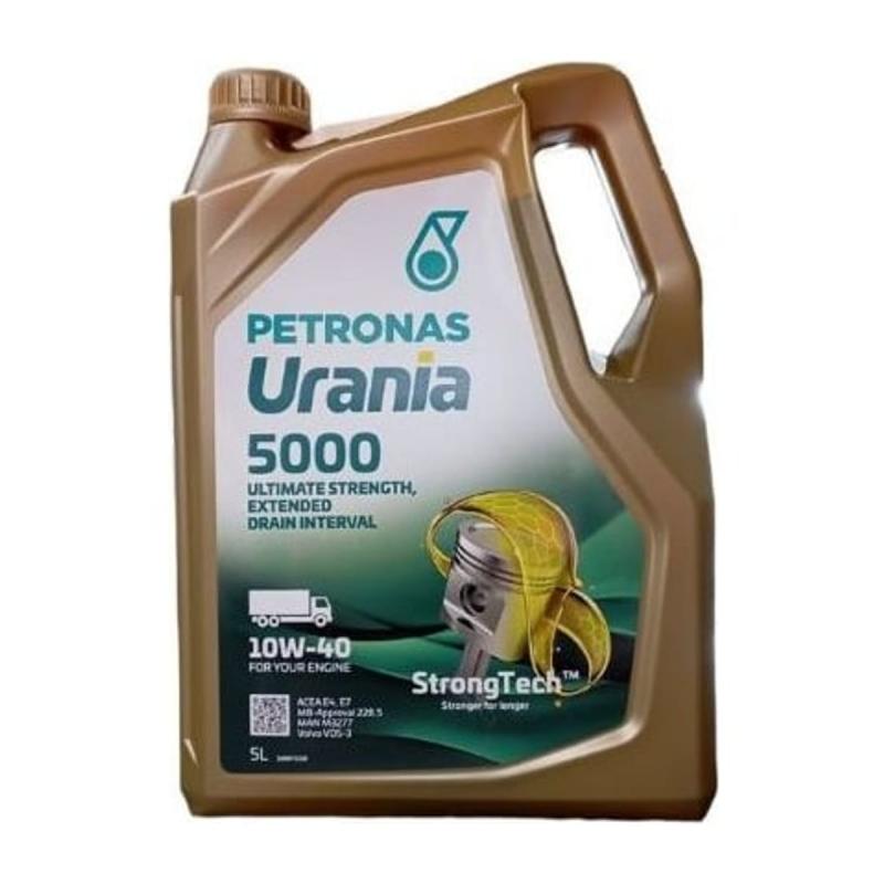 Aceite de motor sintético 10W40 5L vehículo pesado - Petronas Urania 5000