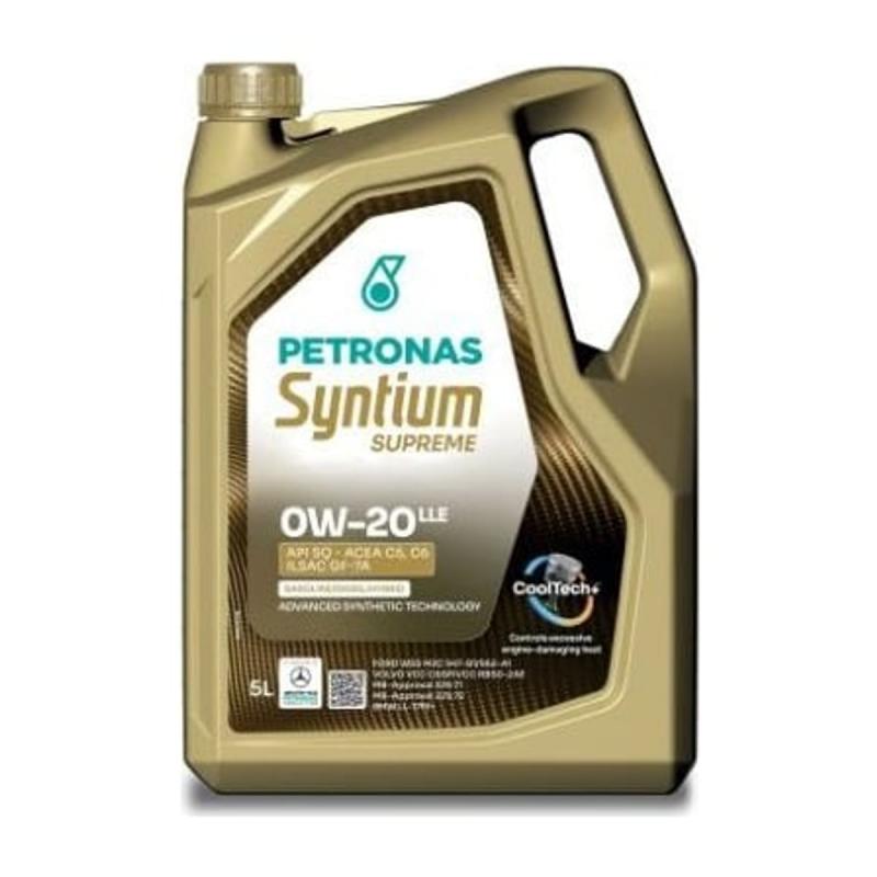 Aceite de motor sintético 0W20 5L - Petronas Syntium Supreme LLE