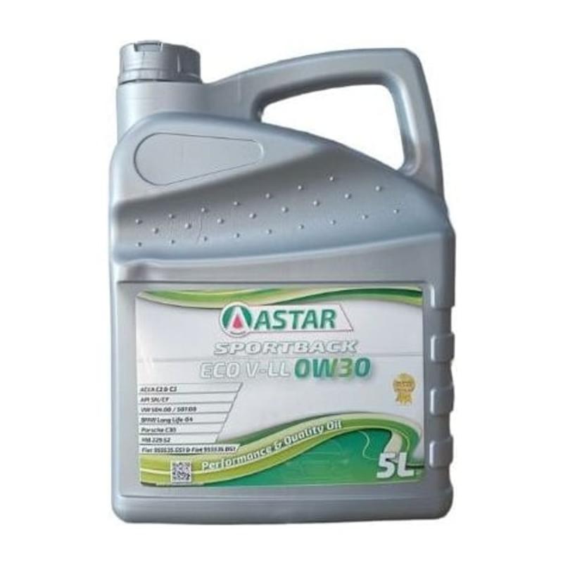 Aceite de motor sintético 0W30 5L - Astar Sportback Eco V LL