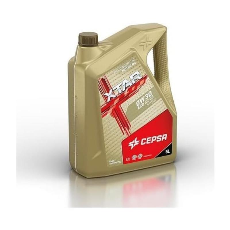 Aceite de motor sintético 0W30 5L - Cepsa Xtar 0W30 Eco C2 C3