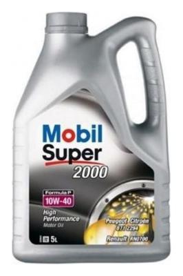 Aceite de motor semisintético 10W40 5L - Mobil Super 2000 Formula P