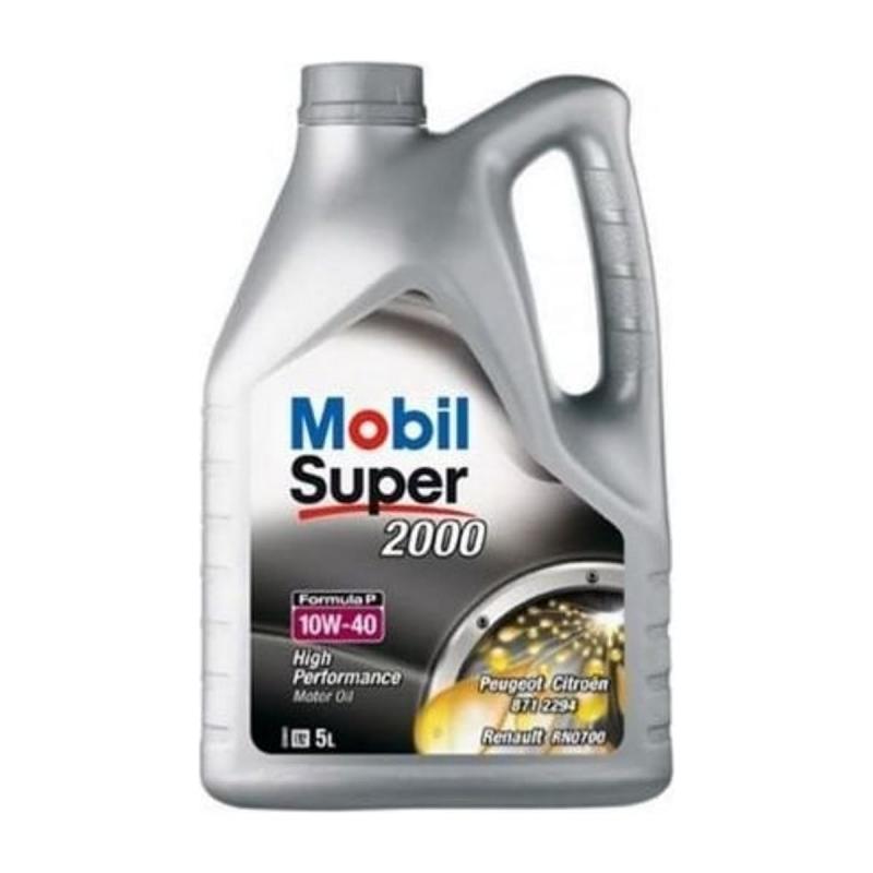 Aceite de motor semisintético 10W40 5L - Mobil Super 2000 Formula P