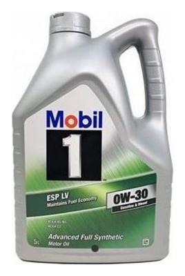 Aceite de motor sintético 0W30 5L - Mobil 1 ESP LV