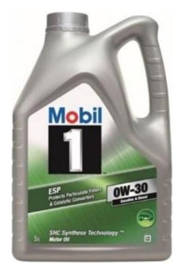 Aceite de motor sintético 0W30 5L - Mobil 1 ESP