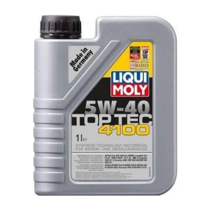 Aceite de motor sintético 5W40 1L - Liqui Moly Top Tec 4100