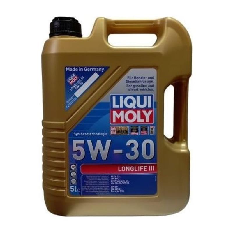 Aceite de motor sintético 5W30 ACEA C3 5L - Liqui Moly Longlife III