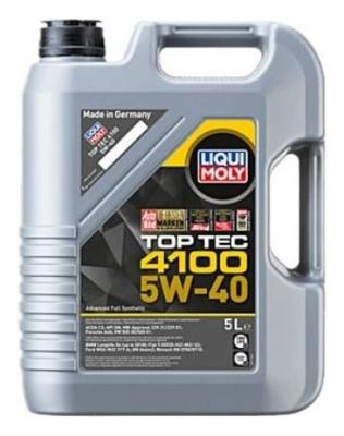 Aceite de motor sintético 5W40 5L - Liqui Moly Top Tec 4100