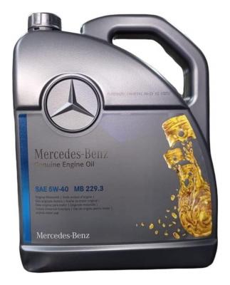 Aceite de motor sintético 5W40 5L - Mercedes-Benz Original 229.3