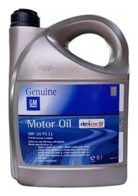Aceite de motor sintético 0W20 5L - Opel GM FS LL dexos D