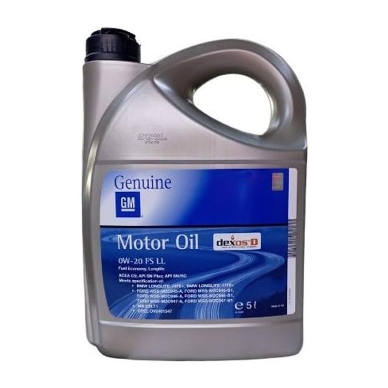 Aceite de motor sintético 0W20 5L - Opel GM FS LL dexos D