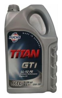 Aceite de motor sintético 0W30 5L - Fuchs Titan GT1 LL-12 FE