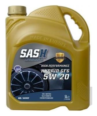Aceite de motor sintético 5W20 5L - Sash Hybrid GF-6