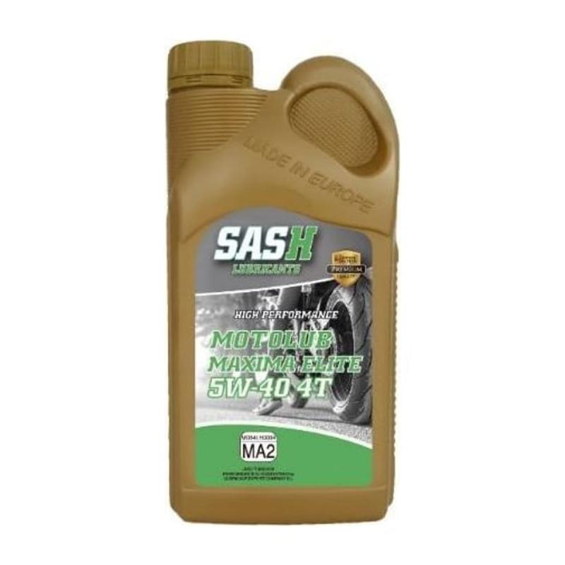 Aceite de moto 4 tiempos sintético 5W40 1L - Sash Moto Lub Maxima Elite