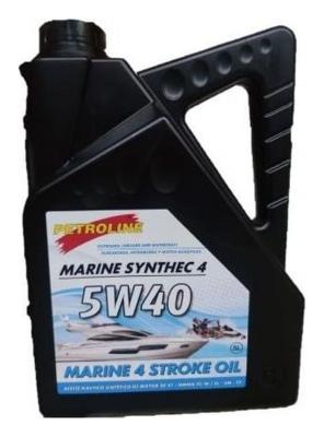 Aceite de motor náutico 4 tiempos sintético 5W40 5L - Petroline Marino Synthec 4