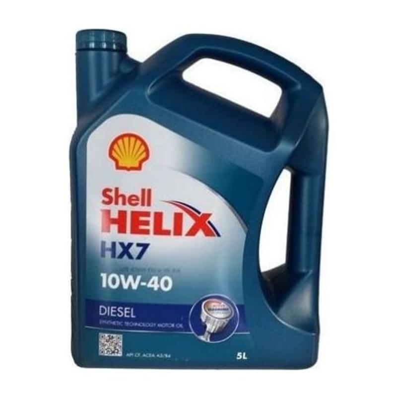 Aceite de motor semisintético 10W40 5L - Shell Helix HX7 Diesel