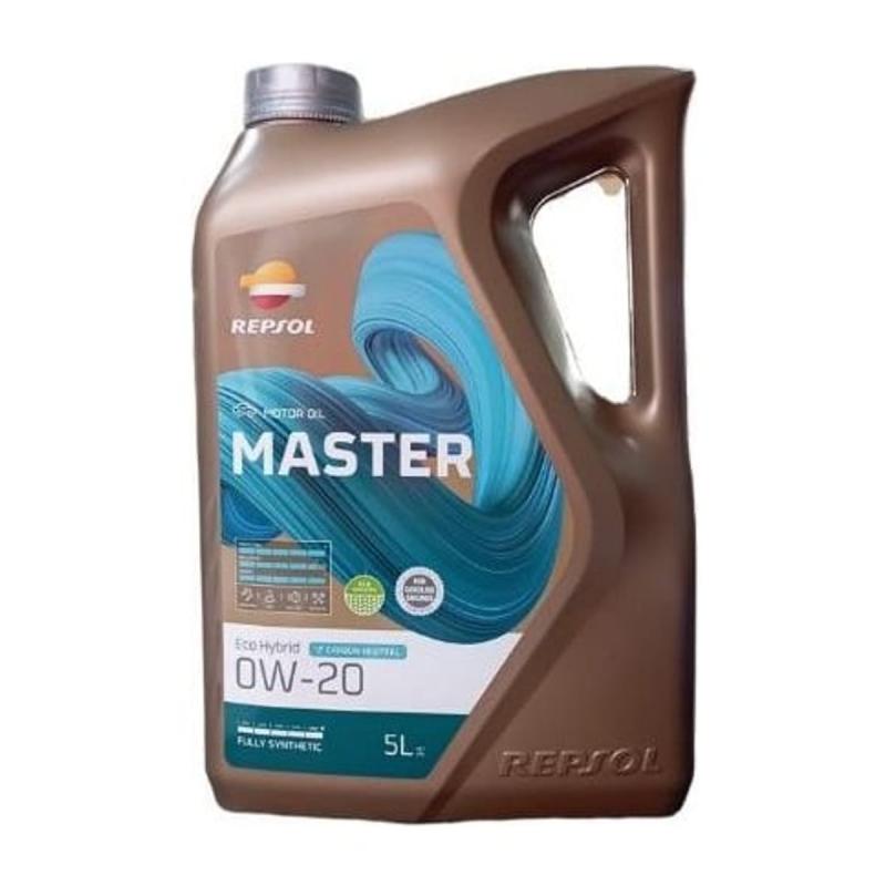 Aceite de motor sintético 0W20 5L - Repsol Master Eco Hybrid
