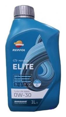 Aceite de motor sintético 0W30 1L - Repsol Elite Turbo Life 50601