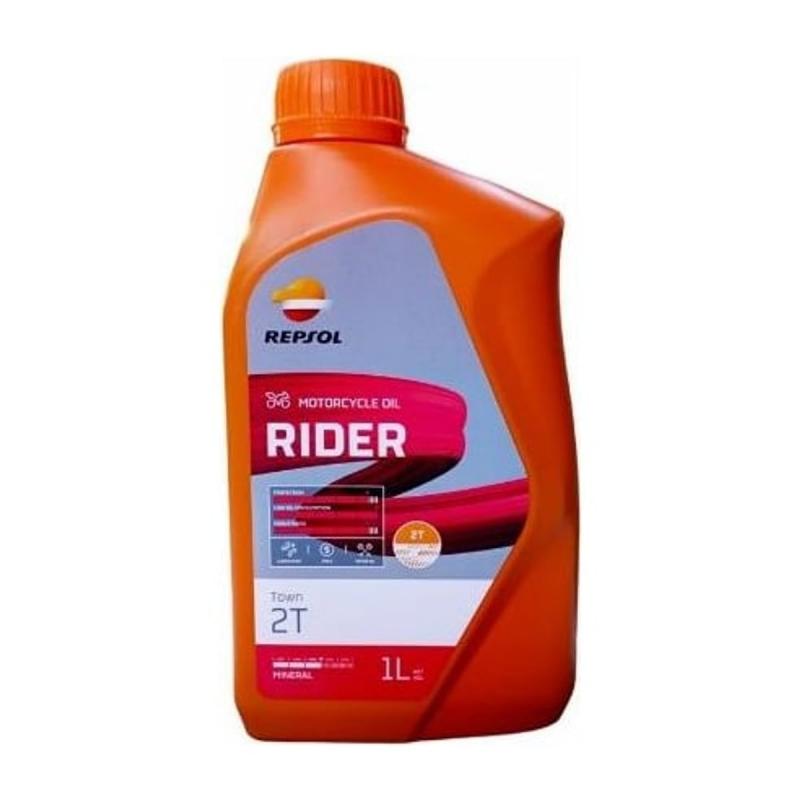 Aceite de moto 2 tiempos mineral 1L - Repsol Rider Town 2T