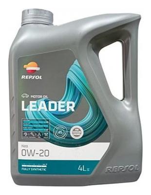 Aceite de motor sintético 0W20 4L - Repsol Leader Neo