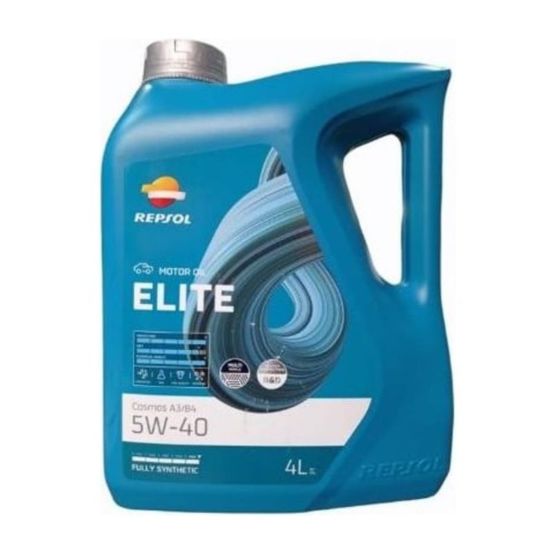 Aceite de motor sintético 5W40 4L - Repsol Elite Cosmos A3/B4