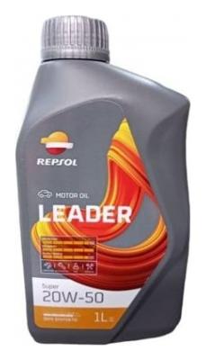 Aceite de motor mineral 20W50 1L - Repsol Leader Super