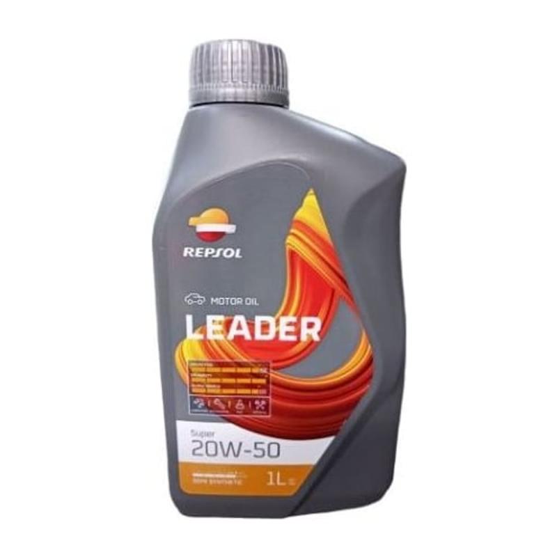 Aceite de motor mineral 20W50 1L - Repsol Leader Super