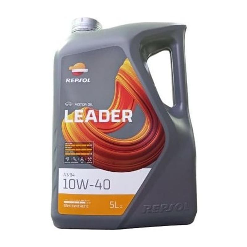 Aceite de motor semisintético 10W40 5L - Repsol Leader A3/B4