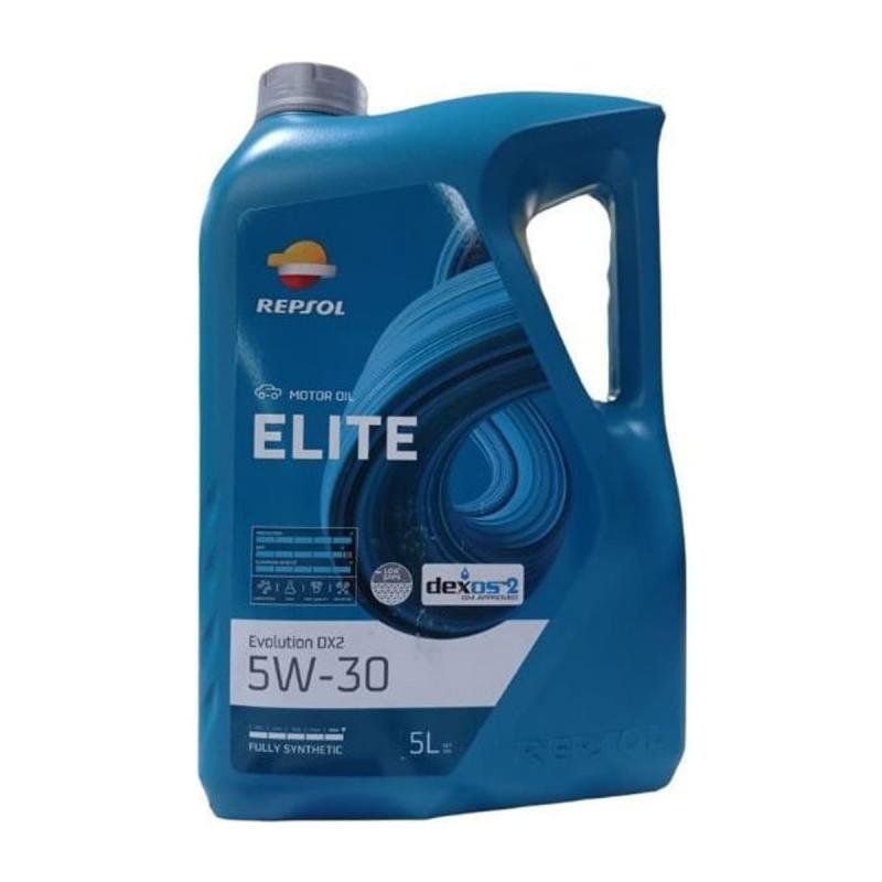 Aceite de motor sintético 5W30 5L - Repsol Elite Evolution DX2