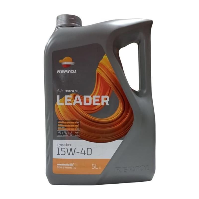 Aceite de motor mineral 15W40 5L - Repsol Leader Inyección