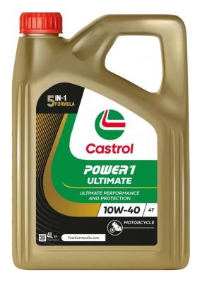 Aceite de moto 4 tiempos sintético 10W40 4L - Castrol Power1 Ultimate