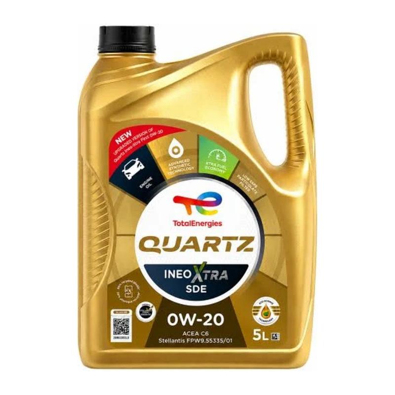 Aceite de motor sintético 0W20 5L - TotalEnergies Quartz INEO Xtra SDE