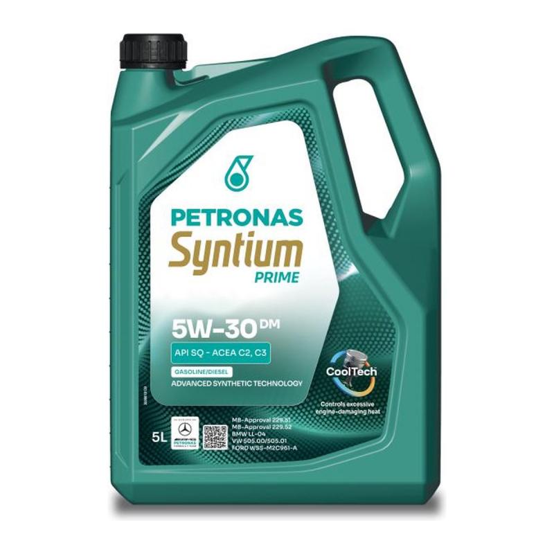 Aceite de motor sintético 5W30 5L - Petronas Syntium Prime DM