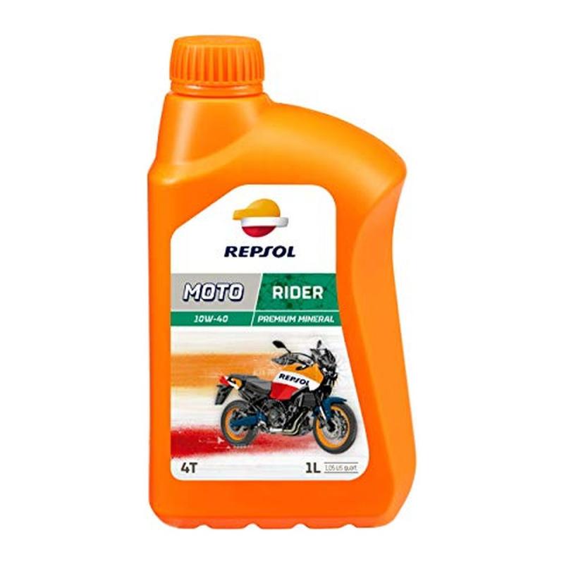 Aceite de moto 4 tiempos semisintético 10W40 1L - Repsol Rider 4T