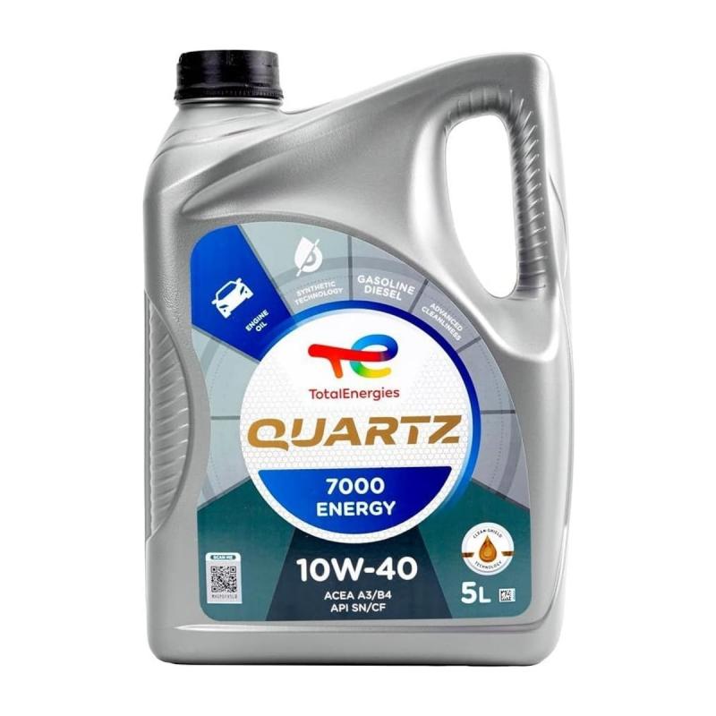 Aceite de motor semisintético 10W40 5L - TotalEnergies Quartz 7000 Energy