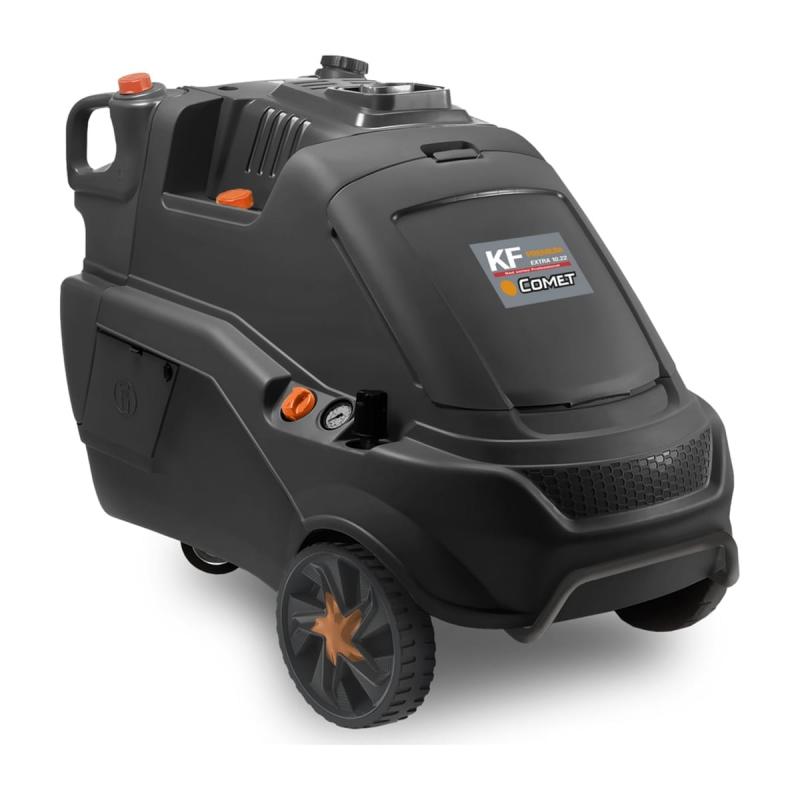 Hidrolimpiadora de agua caliente Comet KF Extra 9.16 trifásica, 210 bar, 960 l/h y hasta 140 °C-Hidrolimpiadoras de agua caliente-Handcar