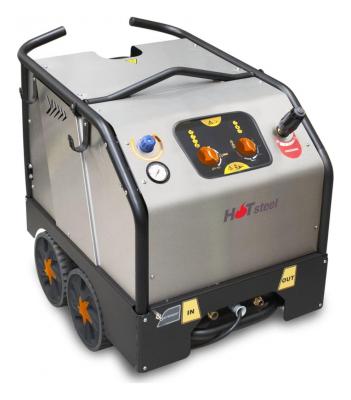 Hidrolimpiadora de agua caliente Comet KM Steel Extra 21/200 T, 200 bar, 1.260 l/h y hasta 140 ºC
