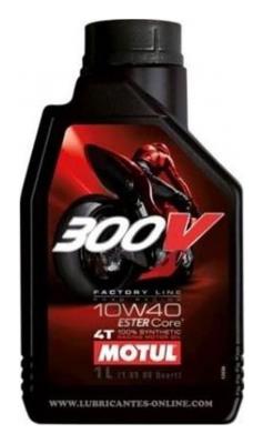 Aceite de moto 4 tiempos 10W40 1L - Motul Moto 300V Road Racing