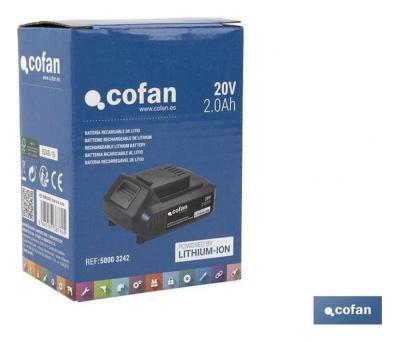 Batería Li-ion 20 V 2,0 Ah sistema 1 For-All - Cofan