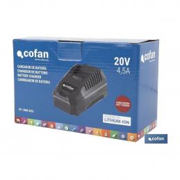 Cargador rápido de baterías 20 V 4,5 A sistema 1 For-All - Cofan