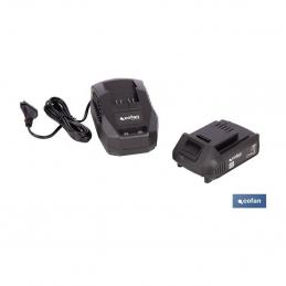 Pack batería 20 V 2,0 Ah y cargador 2,4 A 1 For-All - Cofan
